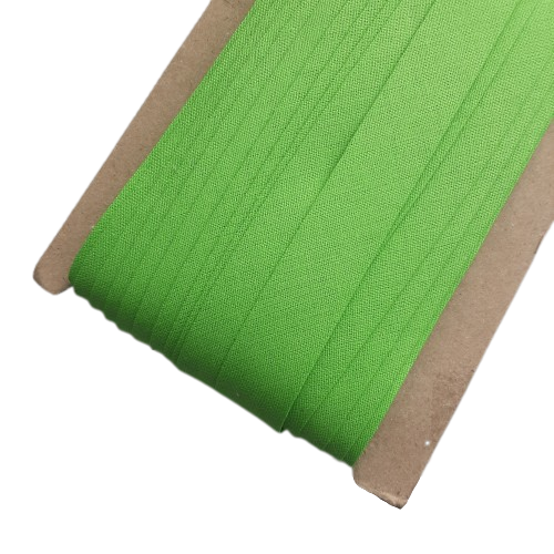 Lamówka bawełniana 18mm - 20 mb - ZIELONA zaprasowana