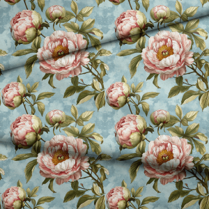  Piwonie na błękicie