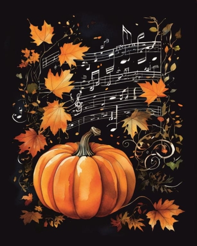 Jesień - panel - tkanina na torbę