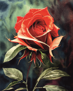 Róża  - panel - tkanina na torbę  