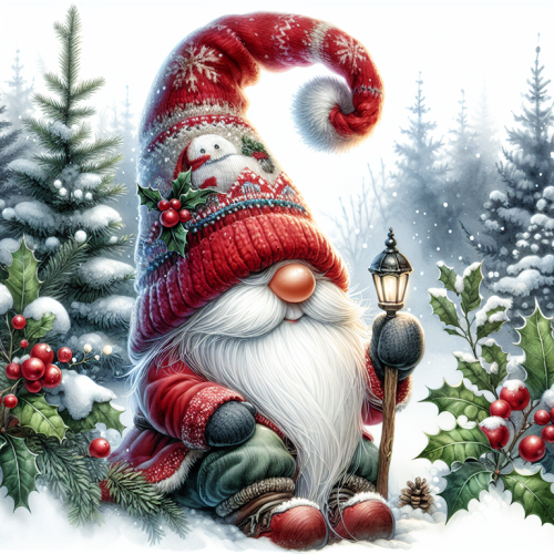 Panel poduszkowy świąteczny Skrzat 01