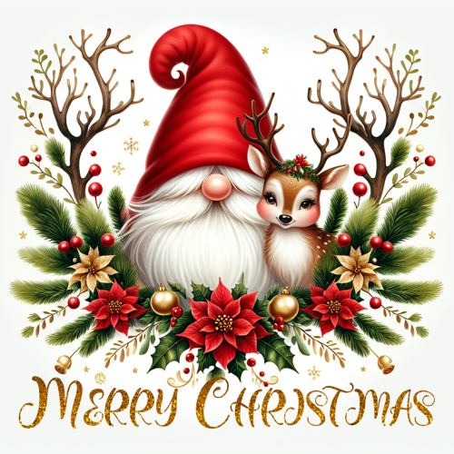 Panel poduszkowy świąteczny Skrzat 07