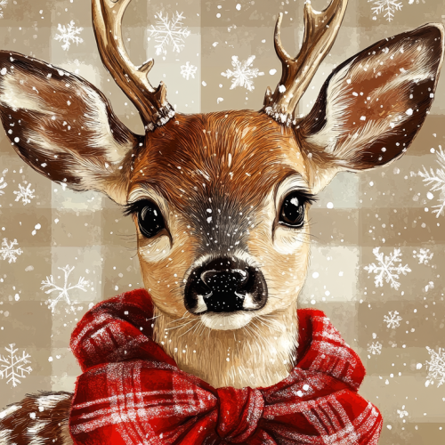 Panel poduszkowy świąteczny Sarenka