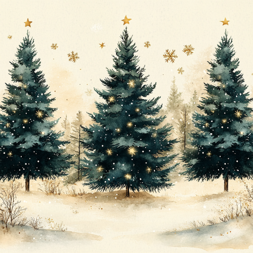 Panel poduszkowy świąteczny Choinki