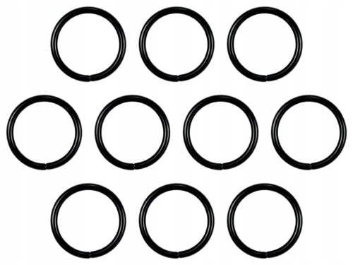 Kółko metalowe 20mm kółka kaletnicze 10szt - CZARNE