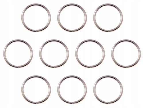 Kółko metalowe 20mm kółka kaletnicze 10szt - NIKIEL SREBRNE