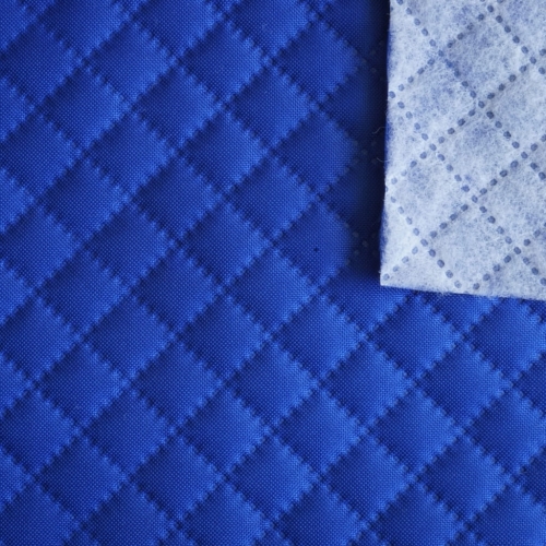 Tkanina pikowana karo NIEBIESKA CHABROWA pikówka oxford wodoodporny