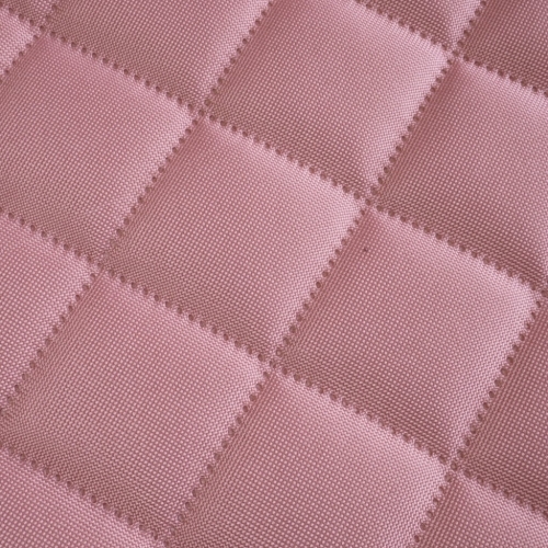 Tkanina wodoodporna pikowana karo CIEMNY BRUDNY RÓŻ romby 5x5cm