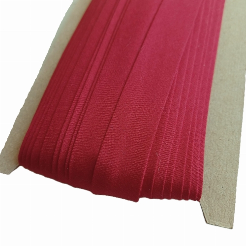 Lamówka bawełniana zaprasowana 18mm - 20 mb - Bordowa