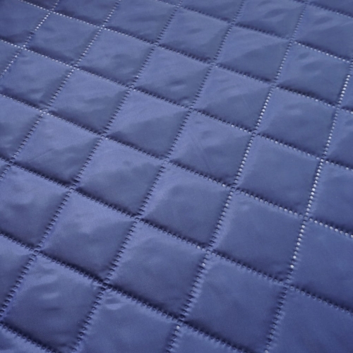 Podszewka pikowana GRANATOWA KARO 5x5 podbitka ocieplina