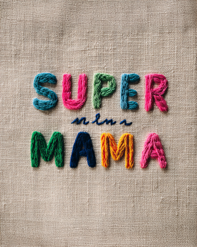 Mama - panel - tkanina na torbę