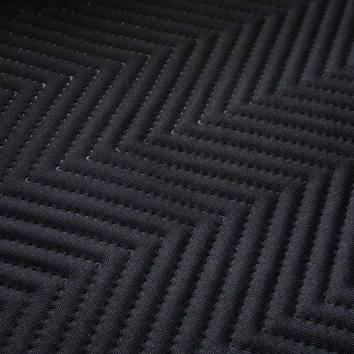 Tkanina pikowana jodełka zygzak CZARNA pikówka oxford wodoodporny