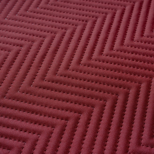 Tkanina pikowana jodełka zygzak BORDOWA pikówka oxford wodoodporny