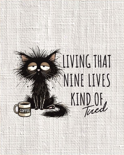 Kot - panel - tkanina na torbę