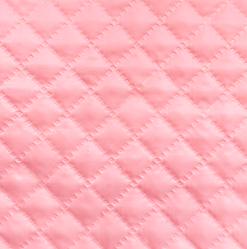 Podszewka pikowana JASNY SŁODKI RÓŻ karo 2x2cm