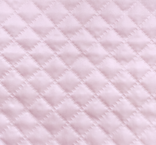 Podszewka pikowana JASNY PUDROWY RÓŻ karo 2x2cm