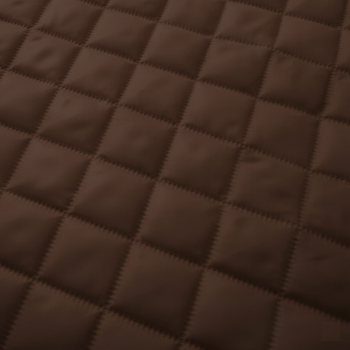 Podszewka pikowana BRĄZOWA karo 5x5 podbitka ocieplina