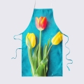 Tulipany na turkusie - panel na fartuch