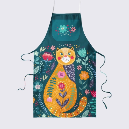 Kot / turkusowy - panel na fartuch