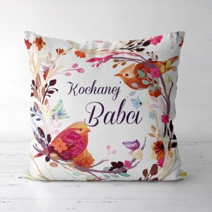 Kochanej babci - panel poduszkowy z weluru