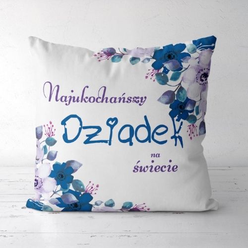 Najukochańszy Dziadek na świecie- panel poduszkowy z weluru
