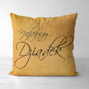 Najlepszy Dziadek / złoto - panel poduszkowy