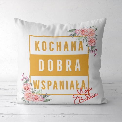 Kochana, dobra, wspaniała- panel poduszkowy z weluru