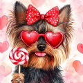 Yorkshire terrier  piesek - panel poduszkowy