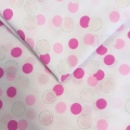 Popelina w kropki z brokatem 0,5m