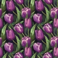 Tulipany - panel poduszkowy welurowy