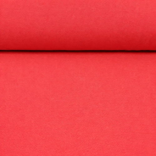 Jersey z elastanem czerwony KORALOWY 0,5mb