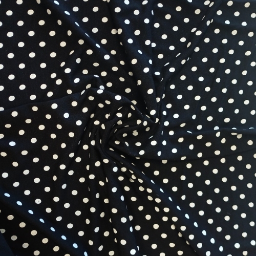 Jersey wiskozowy z elastanem GROSZKI 0,5mb