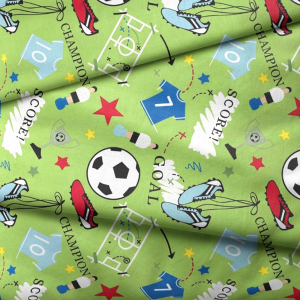 Tkanina bawełniana Piłka nożna 0,5m  