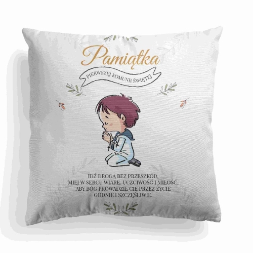 Panel poduszkowy I Komunia Św. chłopiec