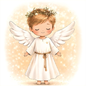 Panel poduszkowy Aniołek chłopiec 