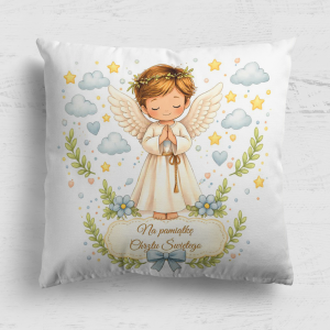 Panel poduszkowy Aniołek Pamiątka Chrztu Św.