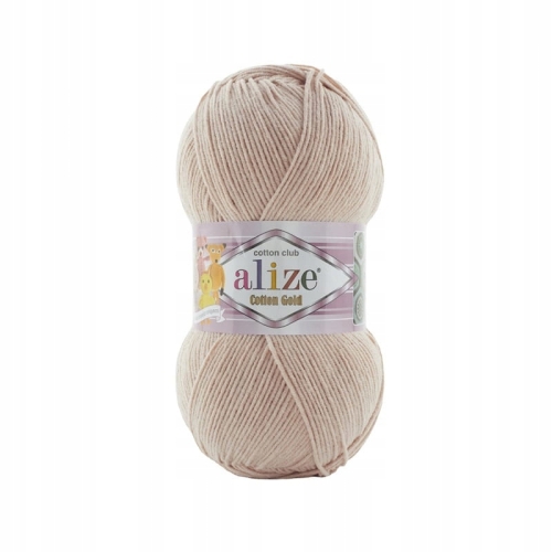 Włóczka Alize Cotton Gold ECRU 316 Bawełna Akryl 100g 330m