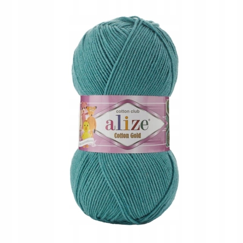 Włóczka Alize Cotton Gold JASNY MORSKI 156 Bawełna Akryl 100g 330m