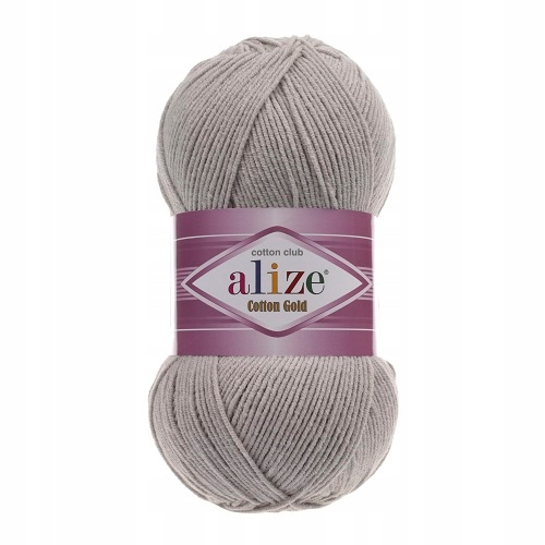 Włóczka Alize Cotton Gold STALOWY 200 Bawełna Akryl 100g 330m