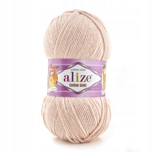 Włóczka Alize Cotton Gold ŁOSOSIOWY RÓŻ 401 Bawełna Akryl 100g 330m