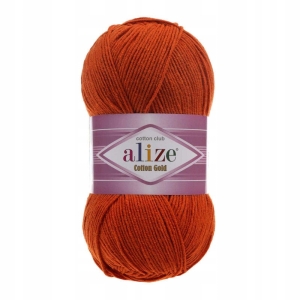 Włóczka Alize Cotton Gold CEGLANY 36 Bawełna Akryl 100g 330m