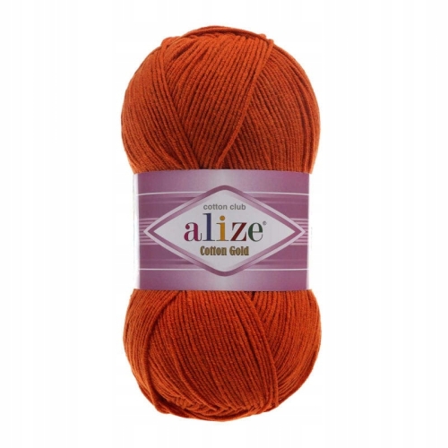 Włóczka Alize Cotton Gold CEGLANY 36 Bawełna Akryl 100g 330m