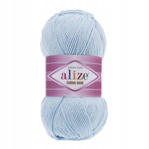 Włóczka Alize Cotton Gold BŁĘKITNA 513 Bawełna Akryl 100g 330m