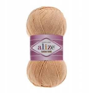 Włóczka Alize Cotton Gold BRUDNY PUDROWY 446 Bawełna Akryl 100g 330m