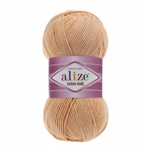 Włóczka Alize Cotton Gold BRUDNY PUDROWY 446 Bawełna Akryl 100g 330m