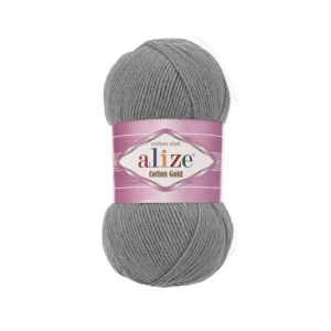 Włóczka Alize Cotton Gold SZARA 828 Bawełna Akryl 100g 330m