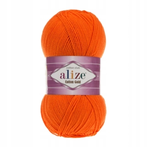 Włóczka Alize Cotton Gold POMARAŃCZOWA 37 Bawełna Akryl 100g 330m