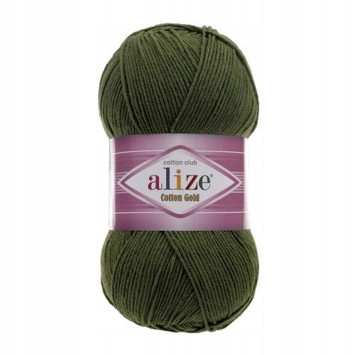 Włóczka Alize Cotton Gold KHAKI 29 Bawełna Akryl 100g 330m