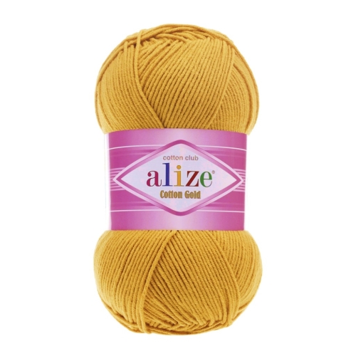 Włóczka Alize Cotton Gold MUSZTARDA 02 Bawełna Akryl 100g 330