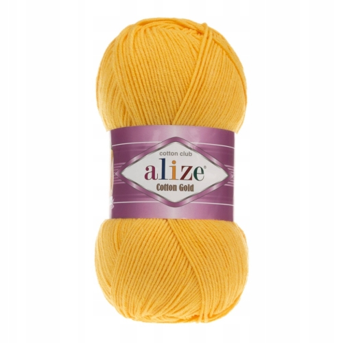 Włóczka Alize Cotton Gold SŁONECZNY 216 Bawełna Akryl 100g 330